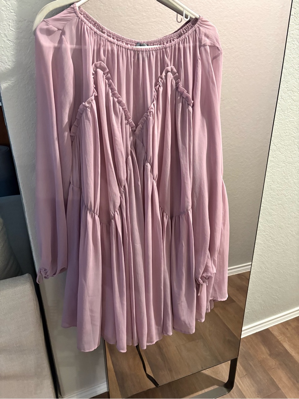 Flowy and fun blush dress